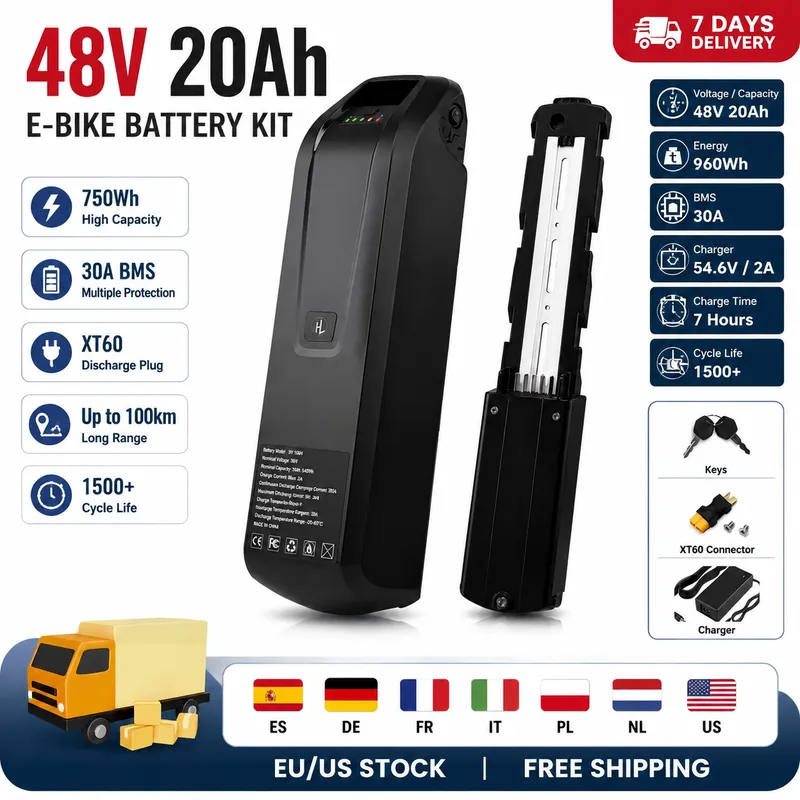 Ebike Battery 48V 20Ah Hailong - แบตเตอรี่จักรยานไฟฟ้า Hailong 36V 48V 10/20Ah สำหรับจักรยานเสือภูเขา