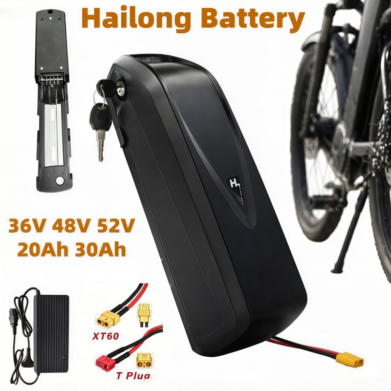 Ebike Battery 48V 20Ah Hailong - แบตเตอรี่จักรยานไฟฟ้าหลายขนาด รุ่น Hailong, 36V 48V 52V