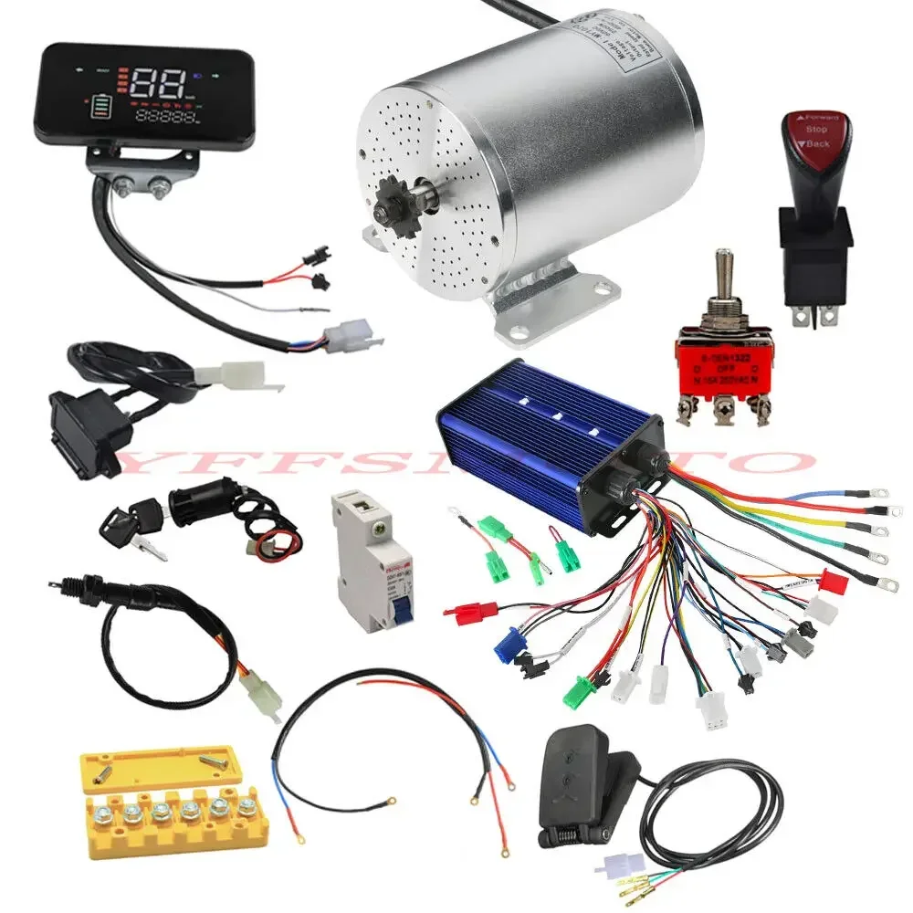 Ebike Conversion Kit 72V 3000W - 72V 3000W มอเตอร์ไร้แปรง MY1020 หรือ Controller