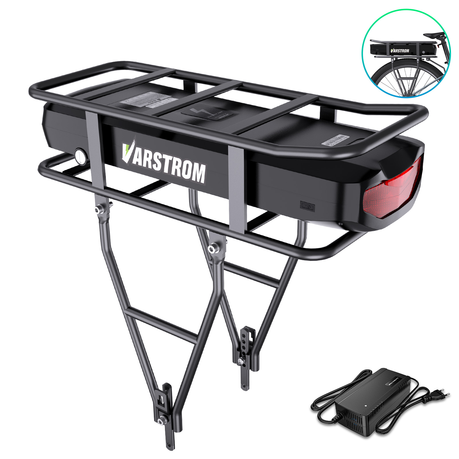 Ebike Battery 48V 20Ah Hailong - แบตเตอรี่จักรยานไฟฟ้าแบบติดตั้งท้าย 52V 48V 36V 20.8Ah 18.2Ah