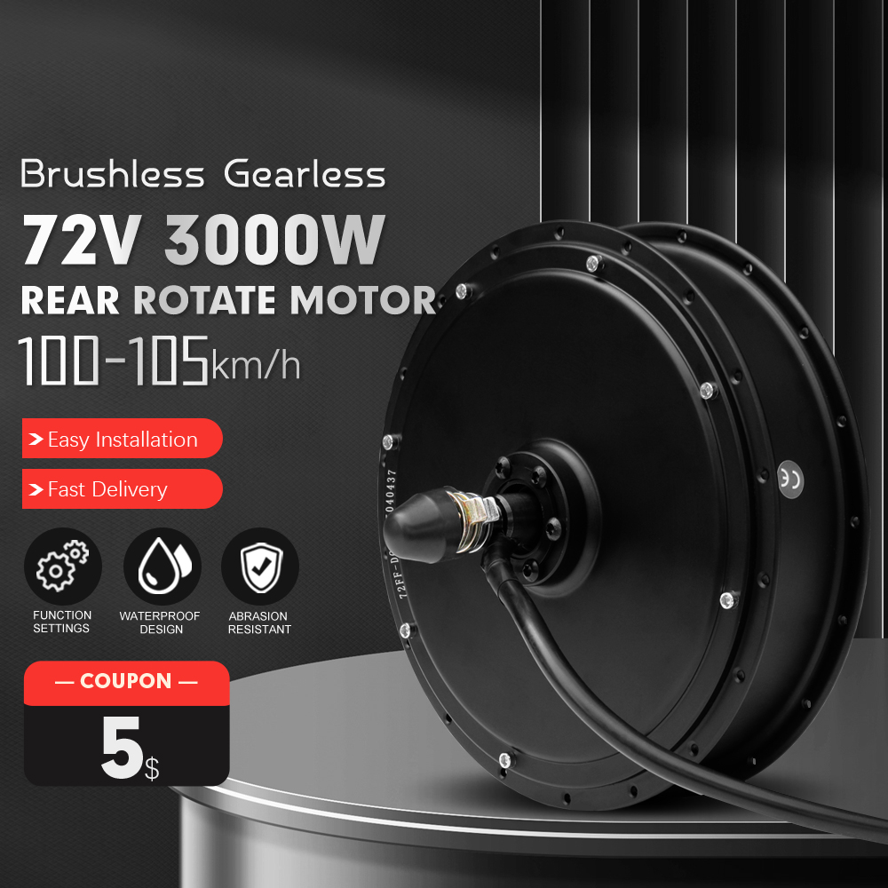 Ebike Conversion Kit 72V 3000W - มอเตอร์จักรยานไฟฟ้า 72V 3000W ความเร็ว 95-105 กม./ชม.