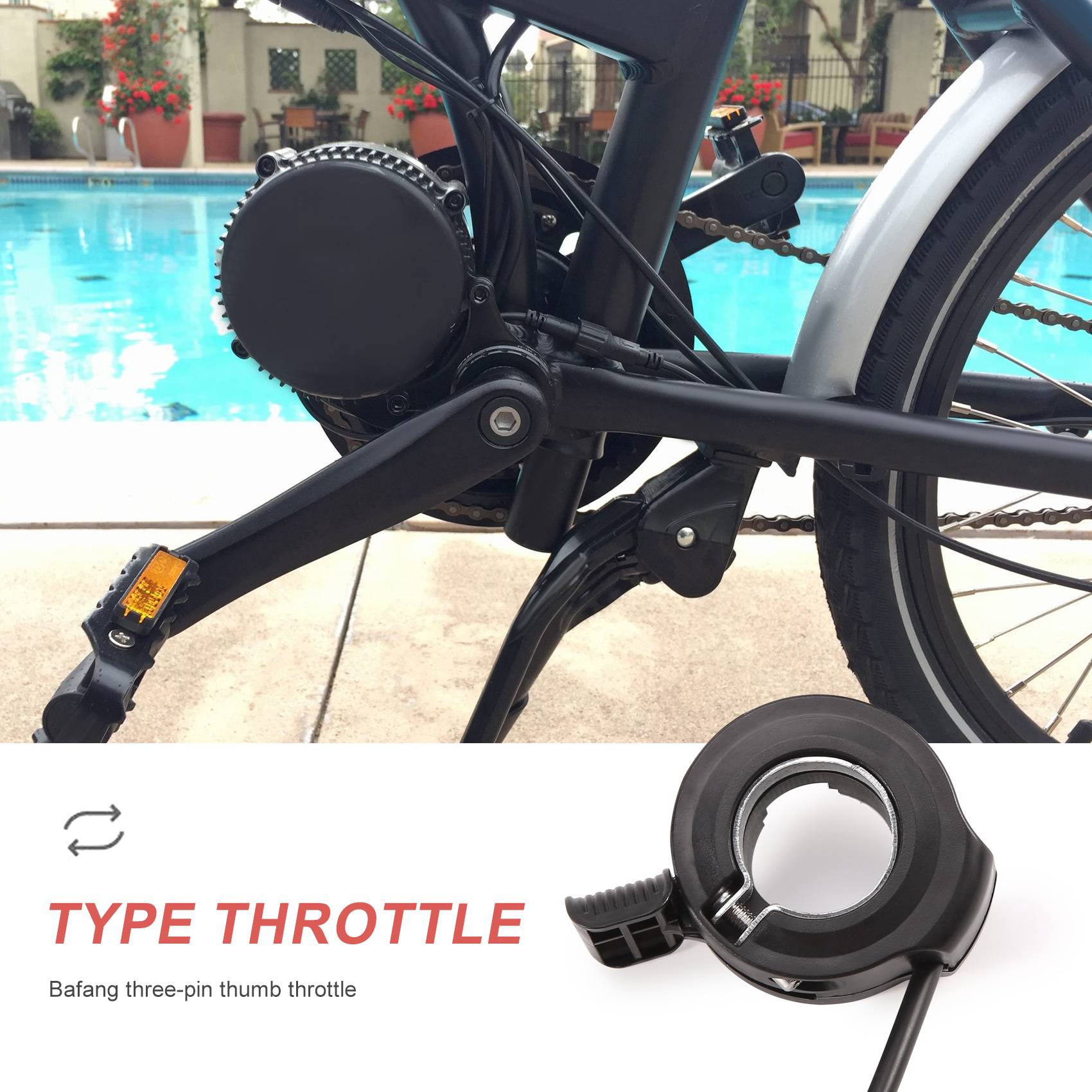 ABME คันเร่งแบบนิ้วหัวแม่มือรุ - Mid Drive Motor Kit 52V 1000W บทวิจารณ์และราคา
