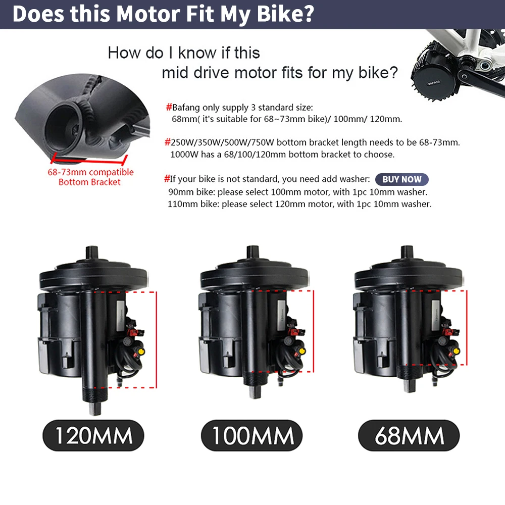 Bafang BBSHD 1000W 52V 48V 68  - Mid Drive Motor Kit 52V 1000W บทวิจารณ์และราคา