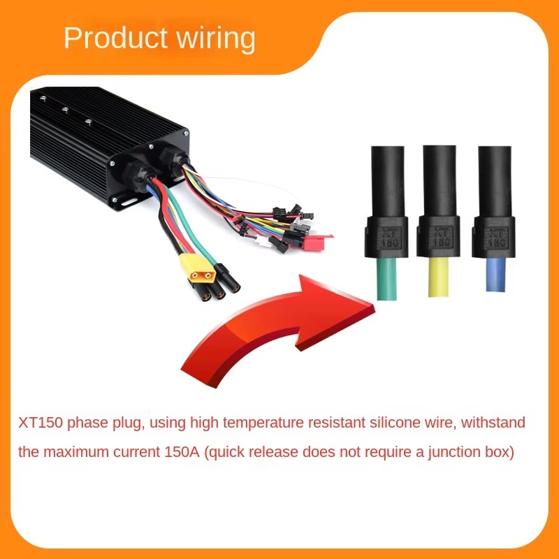 ระบบควบคุมยานยนต์ไฟฟ้า 3000W 5 - Sine Wave Controller 48V 72V 80A บทวิจารณ์และราคา