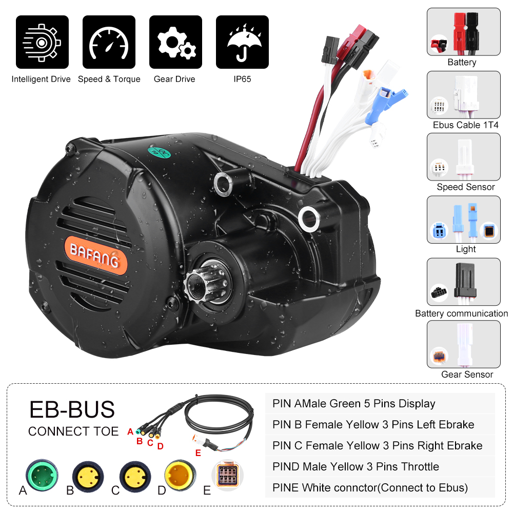 มอเตอร์ไฟฟ้าสำหรับจักรยานไฟฟ้า - Mid Drive Motor Kit 52V 1000W บทวิจารณ์และราคา