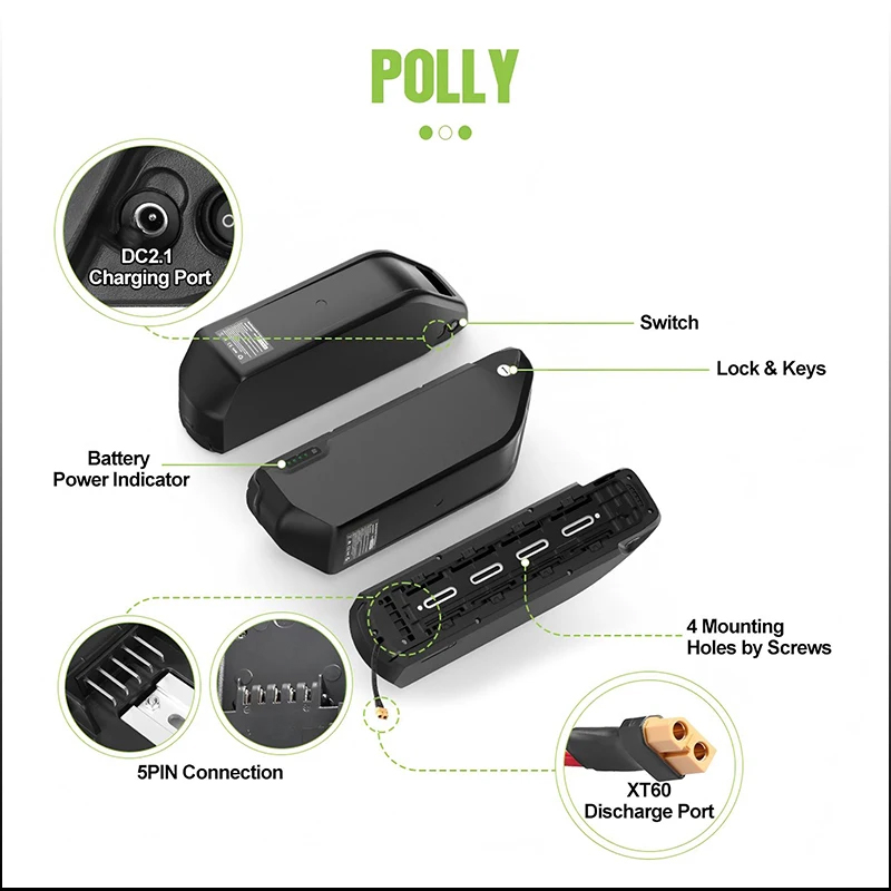 แบตเตอรี่จักรยานไฟฟ้าแบบ Down  - Electric Bicycle Battery 72V 30Ah บทวิจารณ์และราคา