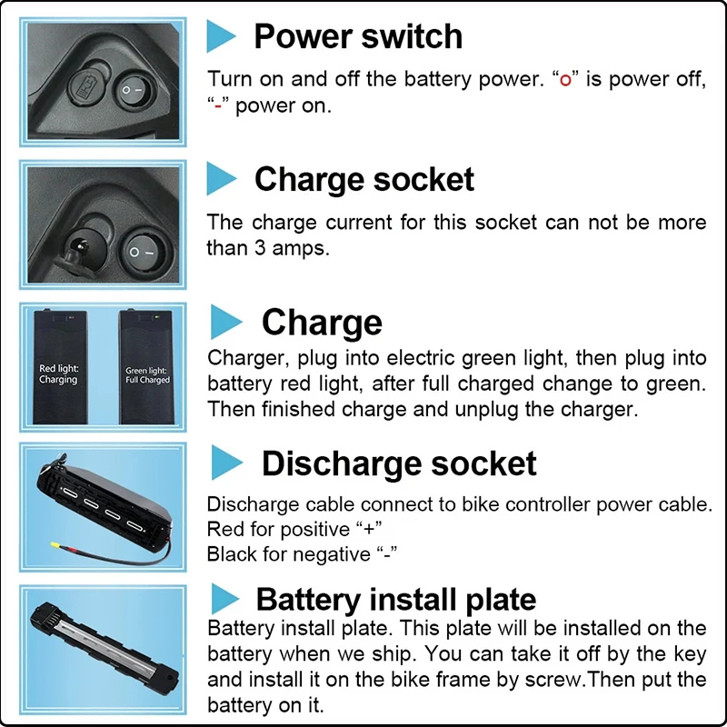 แบตเตอรี่ Cham 36 60 52v 48v 7 - Ebike Battery 48V 20Ah Hailong บทวิจารณ์และราคา